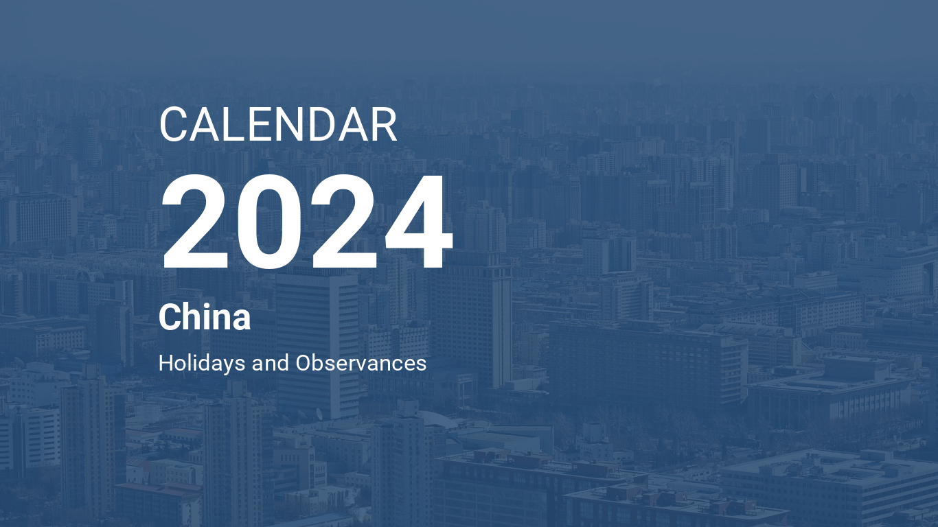 Year 2024 Calendar China